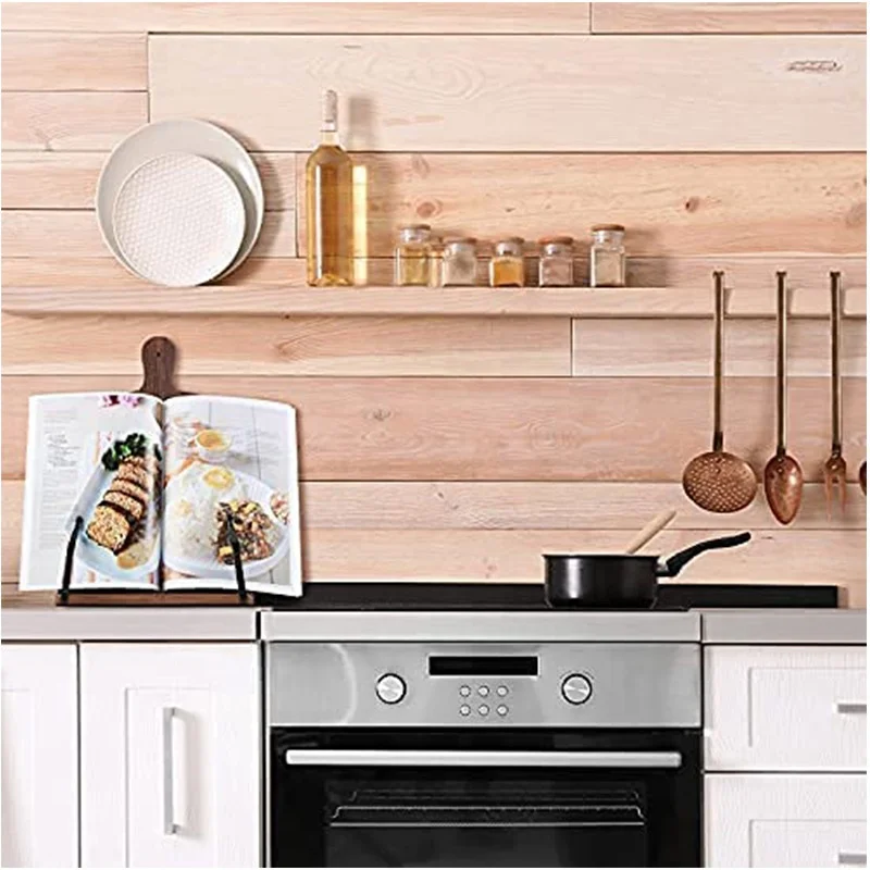 Подставка для кулинарии, деревянная подставка для разделочной доски, держатель для планшета в деревенском стиле с нескользящей подставкой