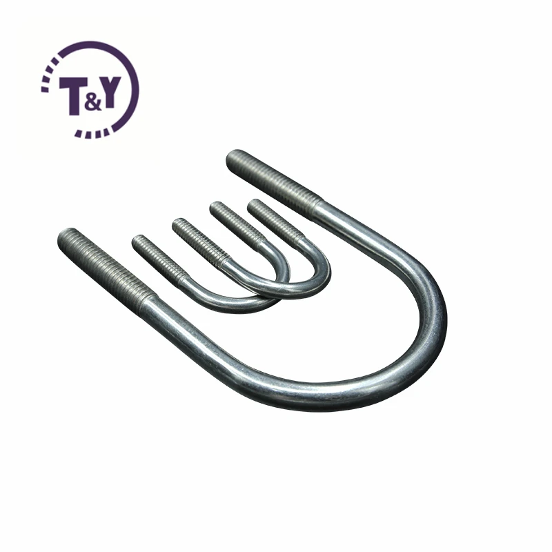 Sturdy Galvanized Steel Round Bend U Clamp Bolts for Boat Trailer Tube