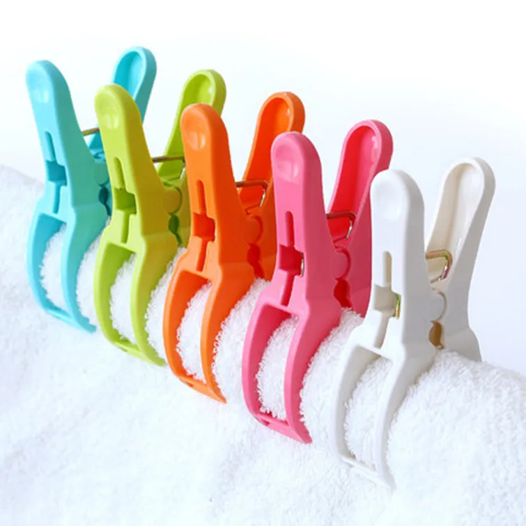 Elastic clothespin medium clip windproof quilt clip Multi-functional fixed plastic clothespin drying pants toy clip