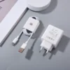 Chargeur UE 66W + Câble Blanc
