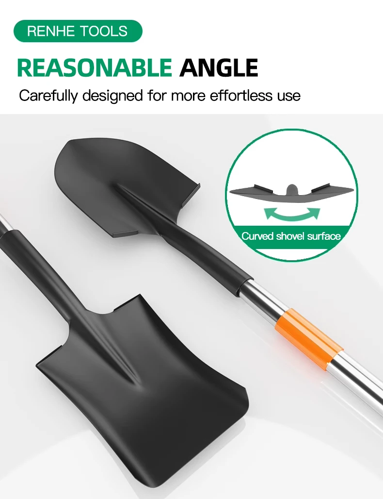 product high quality outdoor multifunction  tools  portable scooping  spade garden removable digging shovel  with metal  handle-7