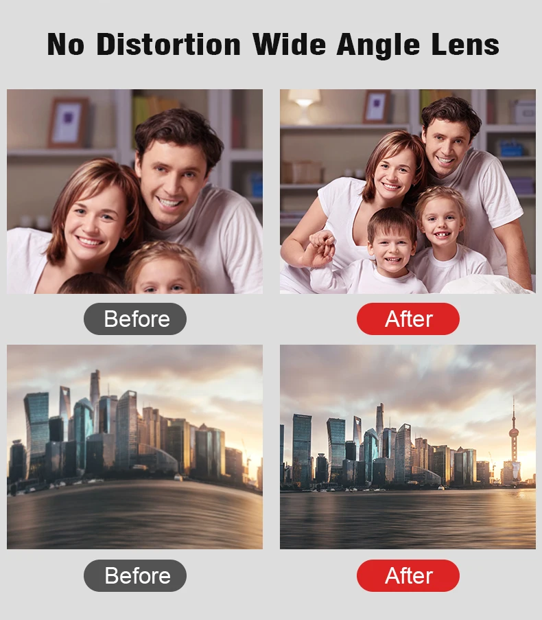Mobile Phone Wide Angle Telephoto Macro Lens 180 Fisheye Lens 4in1 Cell Phone Accessories for Photography