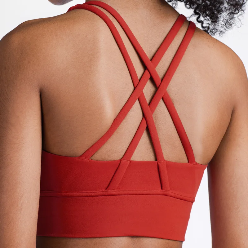 high quality cross back sports bras