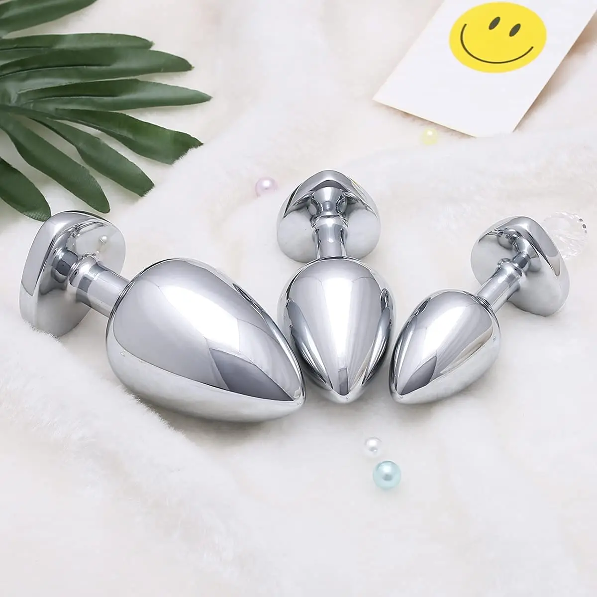Hot Selling Waterproof Anal Plug Stainless Steel Colorful Metal Sex Toys for Men & Women Crystal Jewelry Inspired Anal Butt Plug