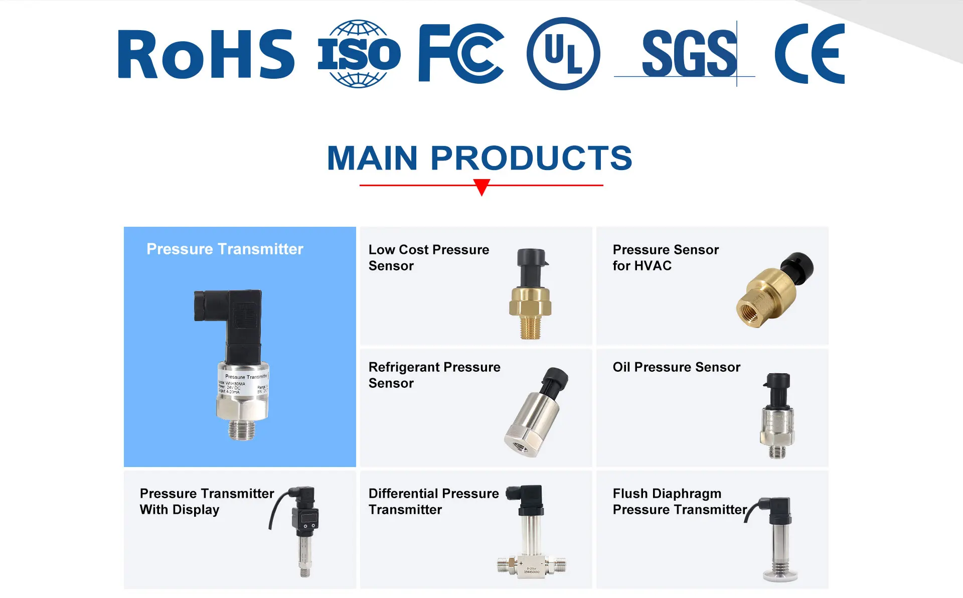Hefei Wnk Smart Technology Co., Ltd. Pressure Sensor/Pressure