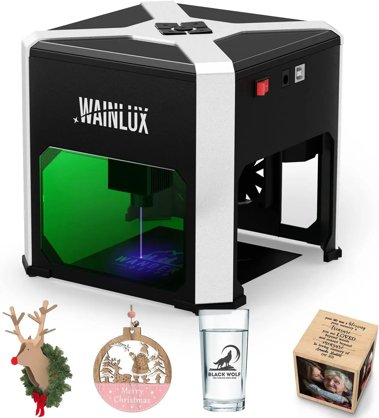 Wainlux Laser Engraver K6 3000mw Cnc Mini Laser Engraving Machine Diy ...