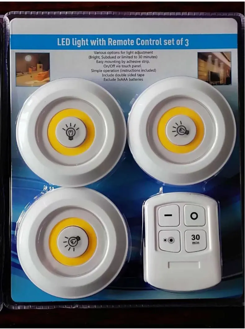 Sft Home Wardrobe Corridor Sensor Switch Light Wireless Remote Control