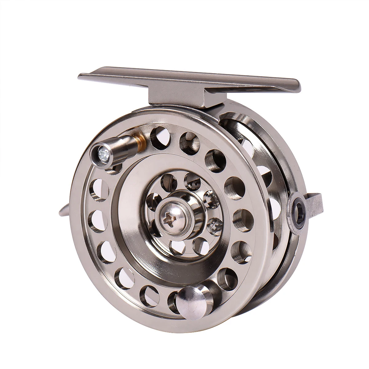 Aluminum Alloy Fly Fishing Reel Right Handed Smooth Rock Ice Fishing Reels BLD 