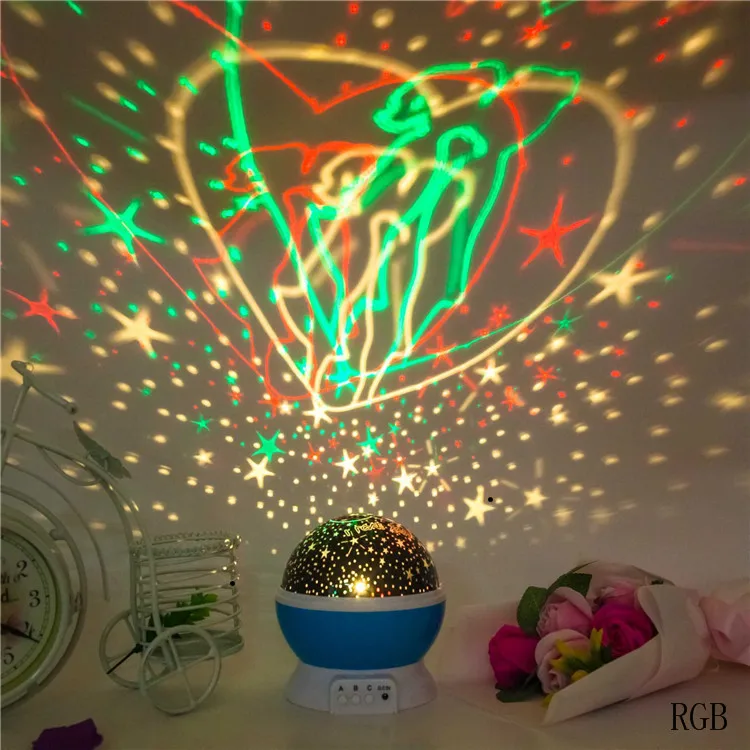 Starry Night Light Girls Rotating Projector Party Favor Decoration