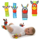 Infant Baby Kids Socks rattle toys Wrist Rattle and Foot Socks 0~24 Months