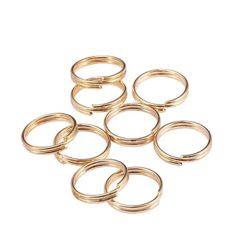 Wholesale 200 pcs / bag 6 - 25 mm Metal Double Loops Open Jump Rings Split  Ring For jewelry DIY Bracelet Earrings Key Chain From m.
