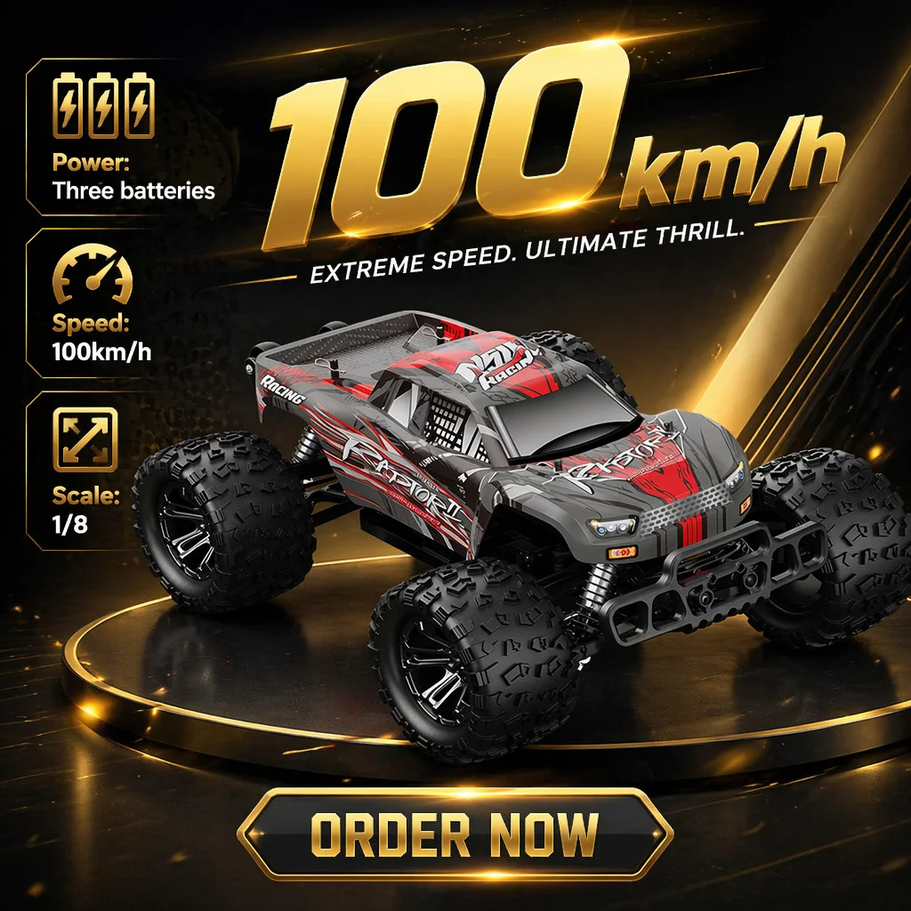 N518 ブラシレスRCカー 1/8 スケール 4WD モンスタートラック オフロード