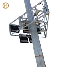 High Quality Galvanized Gsm Antenna Communication Monopole Tower
