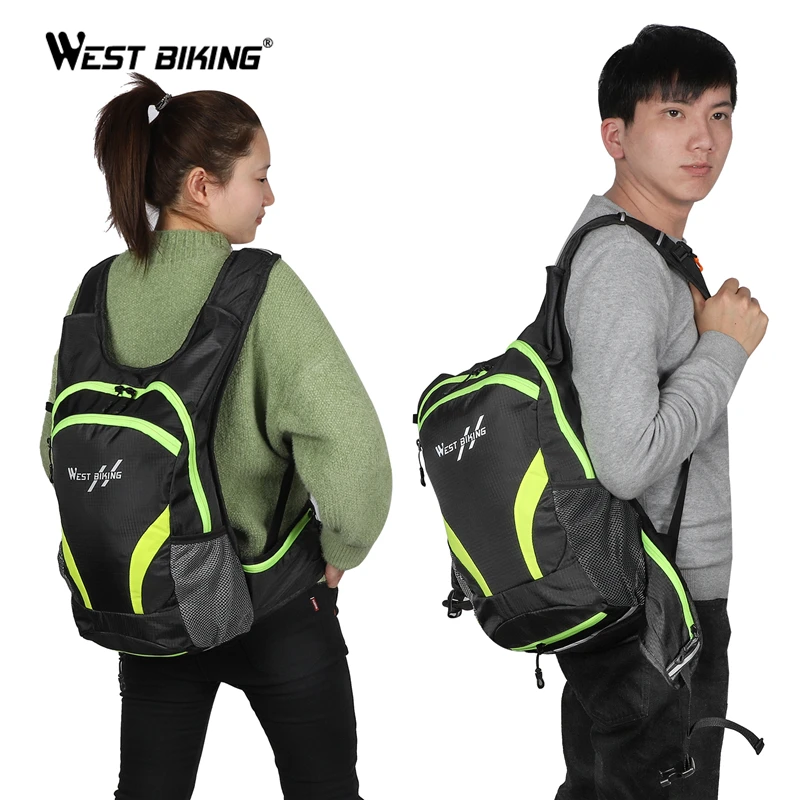 Zaino Bici Impermeabile 10L Zaino Ciclismo Impermeabile Riflettente WEST BIKING 2L Borsa Vescica Acqua Confezione Idratazione Per God Pack Zaino Bici Ultraleggero Belupai