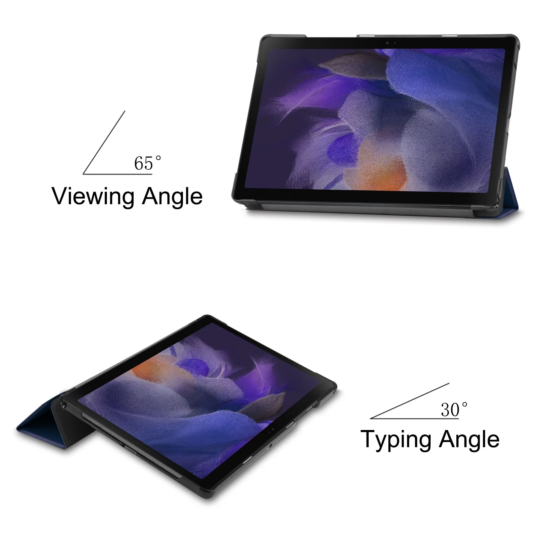 wake function pu leather smart cover for ipad a16 a18 compatible 11 inch ipad 109 tablets smart-7