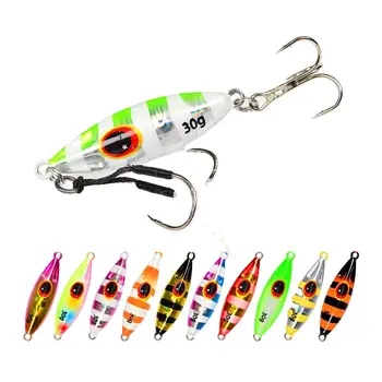 Luminous Customised Slow Bee Metal Jig Pitch Jigging Lure Vertical 40G 60g 80g 100g 120g Jigging Metal Fish Lure with Hook – Metal Jig – view 2