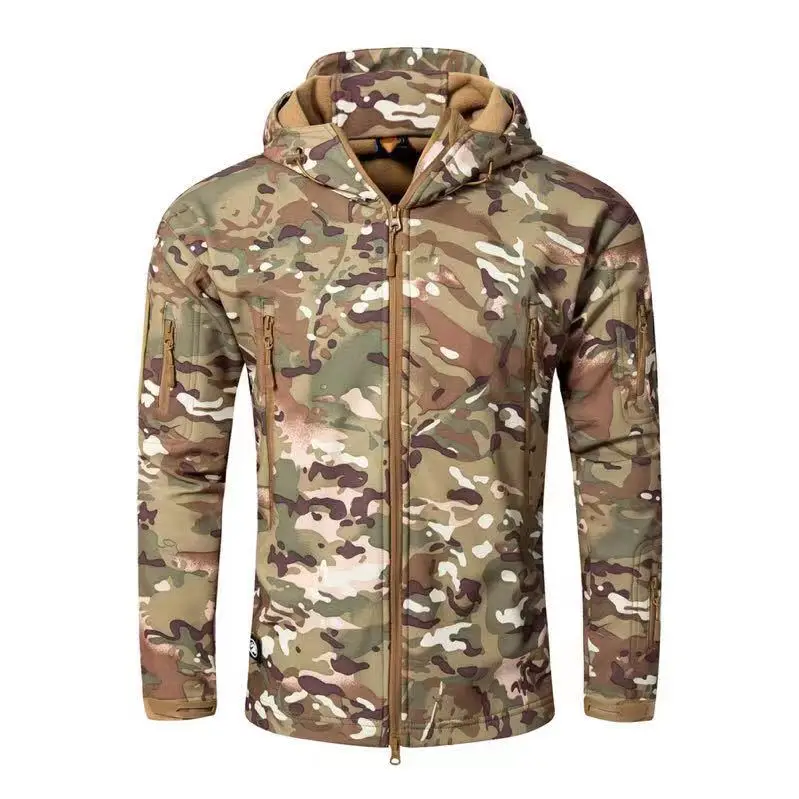 2024 Popular Style shark skin coat windproof waterproof jacket Gears Warm Softshell Jacket For Men_voghion.com