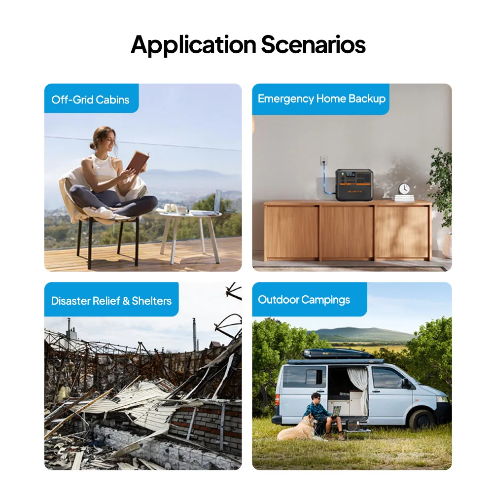 Bluetti Solar Power Electricity Generation Portable Solar Energy System 3 Dc Output Solar Ac Power Bank Station