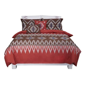 Embroidery Quilt Cover and Pillowcases Microfiber Bedding Sets