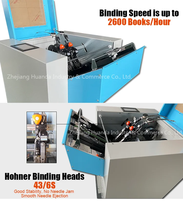 Huanda Zy4+ A3 A4 Size Folding And Binding Automatic Wire Binding