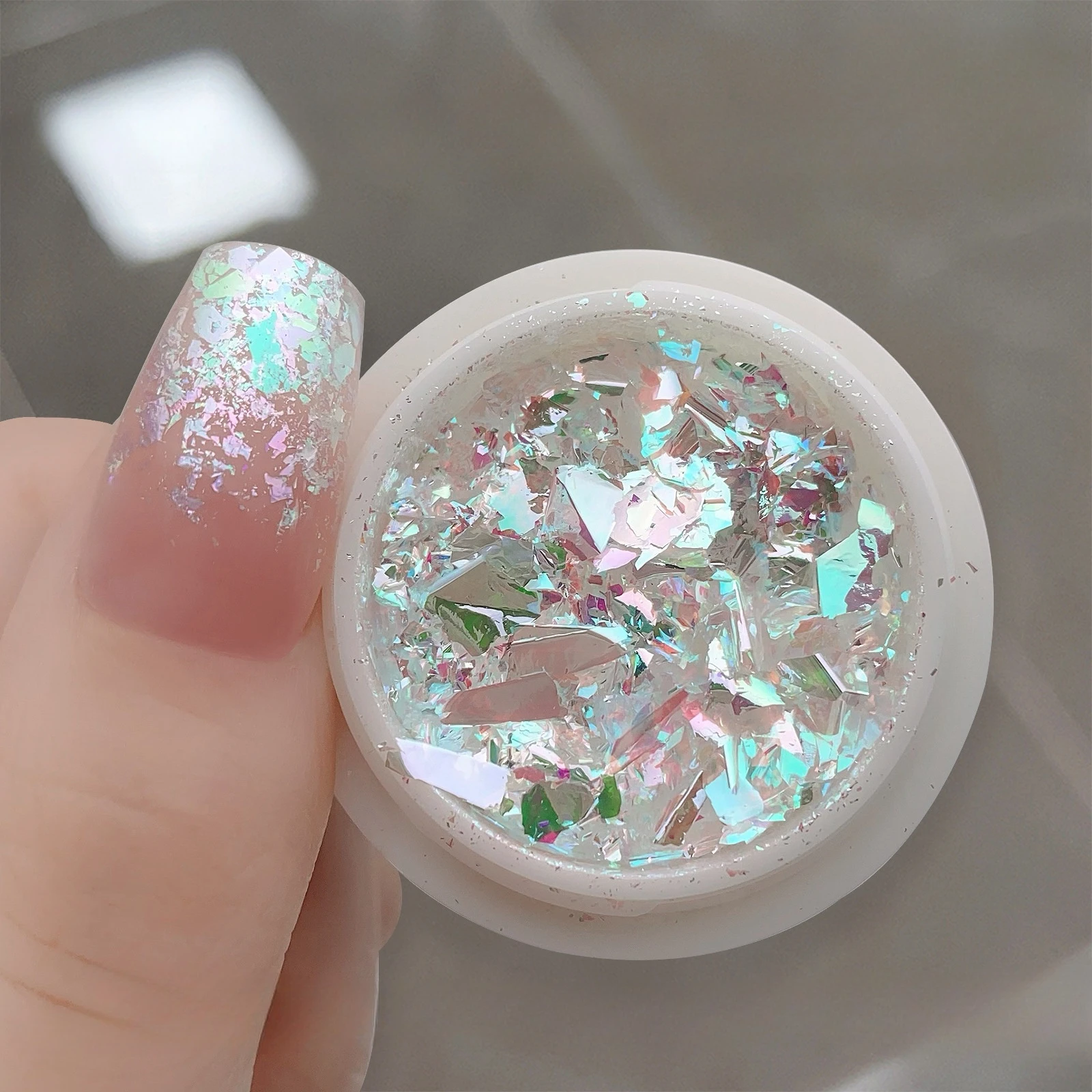 Wholesale Flashing Aurora Nail Art Pigment Glitter Powder High Shine