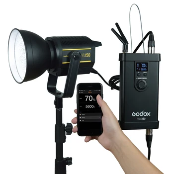 New Godox VL200 200W 5600K White Version LED Video Light Continuous Output Bowens Mount Studio Light App for Photography detail image