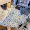 Stampa floreale blu