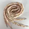 Mixed color plush shoelace 7