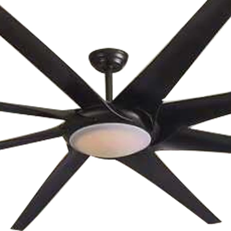 100 дюймовый большой Мощный ветер черный 8 ABS лопастей двигатель постоянного тока пульт дистанционного управления вентилятор потолок с