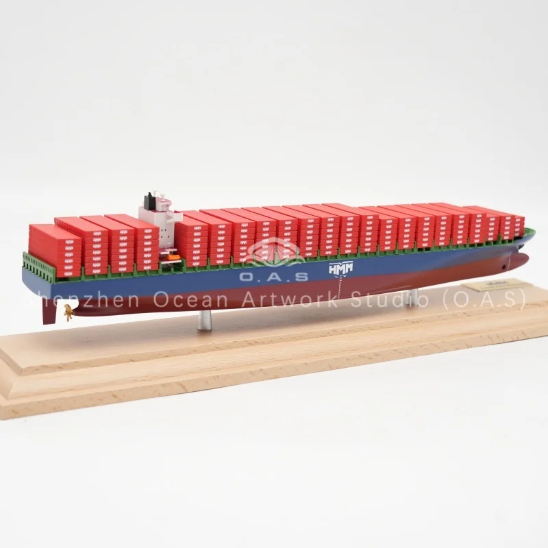 loas factorys handmade scale boat model 11000 scale high quality ship model customized 35cm hmm container ship model-7