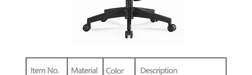 Comfortable executive swivel wheels fabric mesh furniture black rolling ergonomic office chair furniture sillas