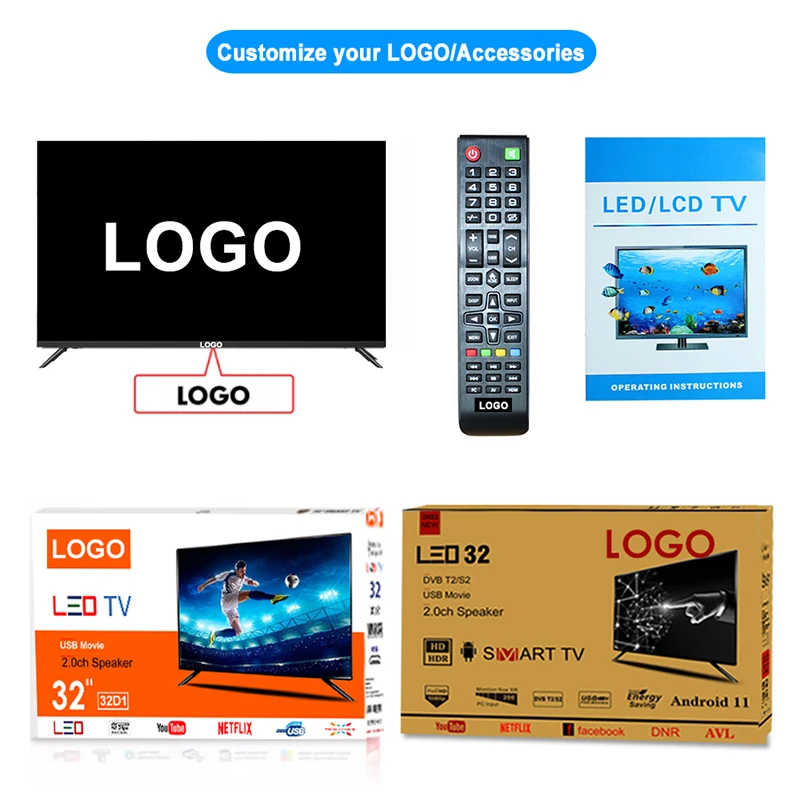 Smart Tv Display Screen 32 40 43 45 55 65 Inch Android Led Usb Classroom Used Tv 55 Inch Led Smart Led Tv 65 Inch