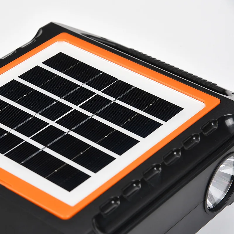 The Function of FM Small LED Portable Energy Storage Power Lighting Solar Energy Systems for Home