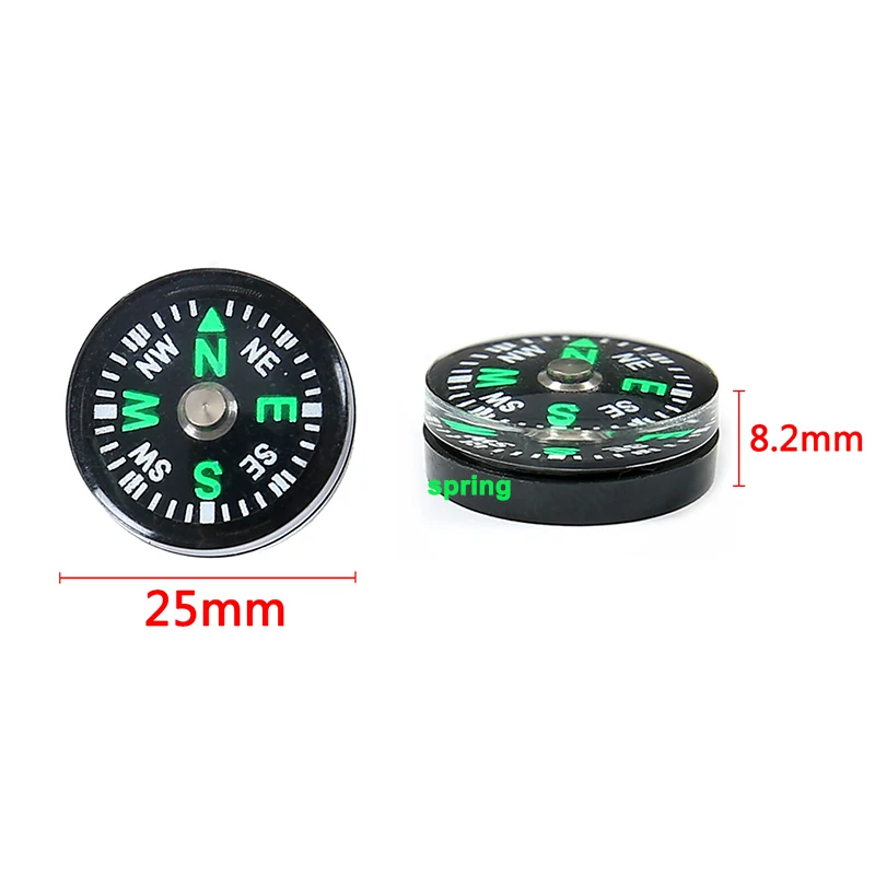 1Pc Miniature Button Compass Mini Pocket Oil Filled Accurate Compass for Hiking 