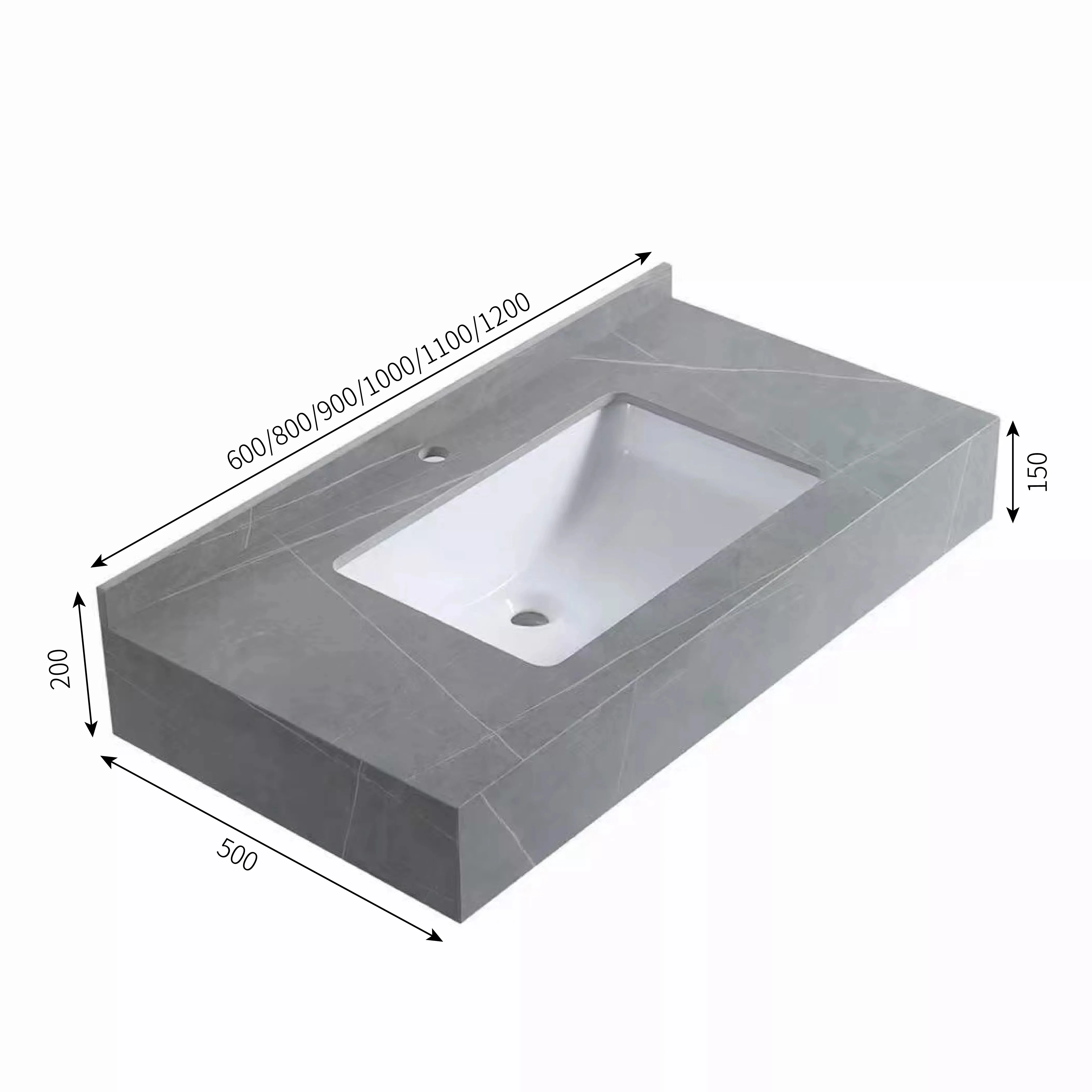 Artificial stone bathroom cabinet sanitary ware white marble slab vanity modern top double wall hung sink wash hand basin details