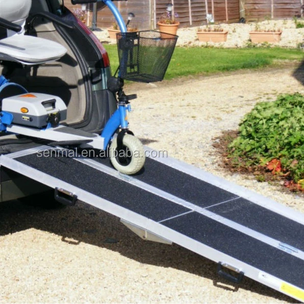 Aluminum Ramp Tri Folding Wheelchair Loading Ramp Aluminum Ramp 