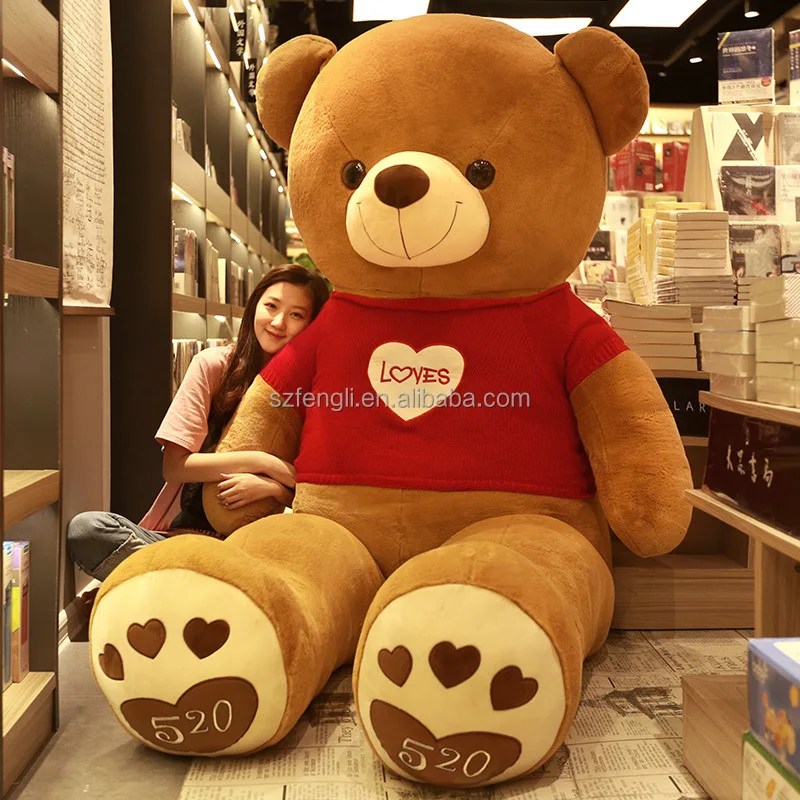 Hot Sale Giant Teddy Bear Plush Toy Super Soft Stuffed Animal Doll High