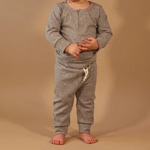 Baby Outfit Play Sweats Toddler Boy Two Piece Harem Jogger Set Children Clothes 100% Cotton Solid