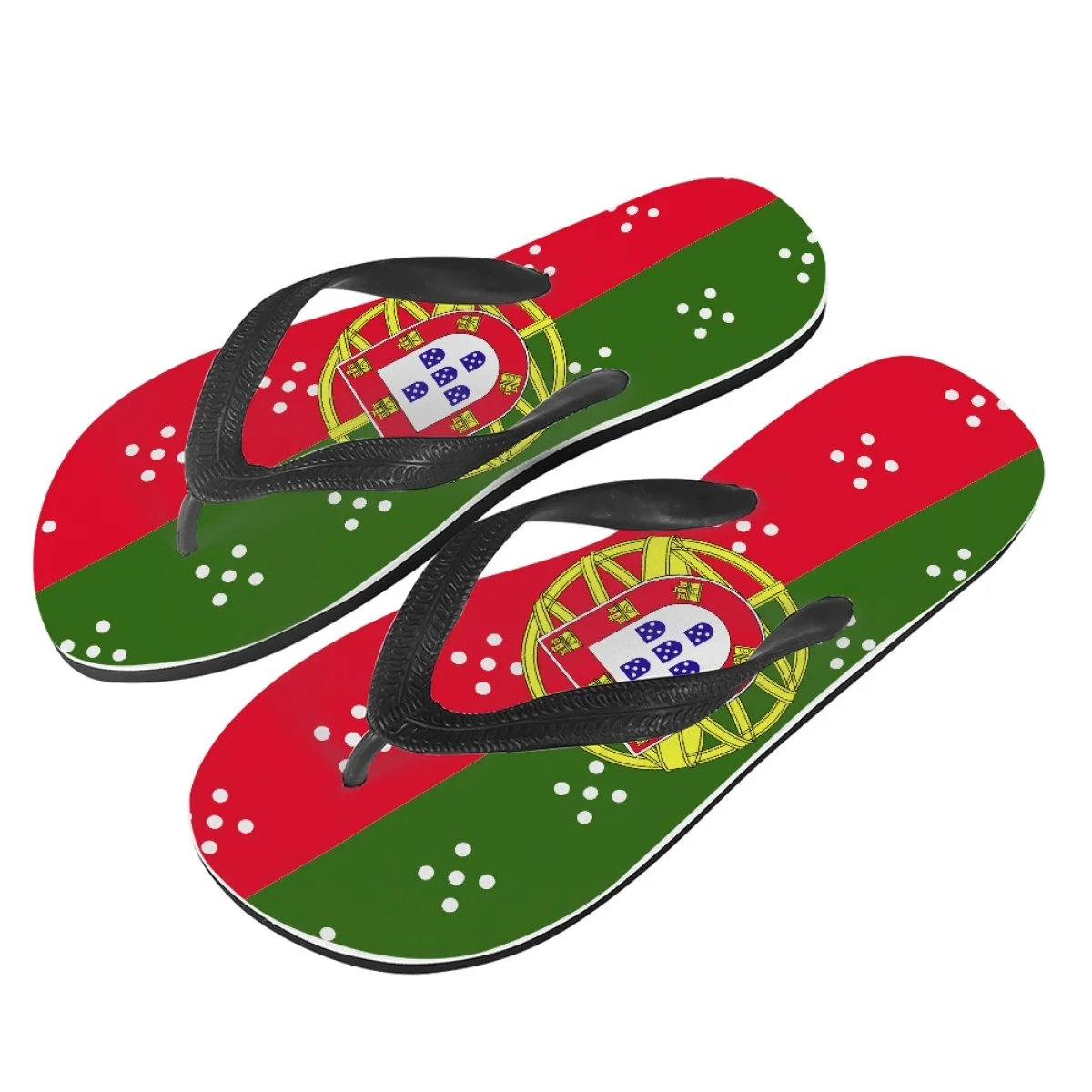 Spain Portugal National Flag Men Women Wholesale Flip Flops