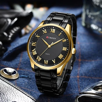 Curren *出品 CURREN 8479 Brand Fashion Men's Quartz Watch Elegant Square