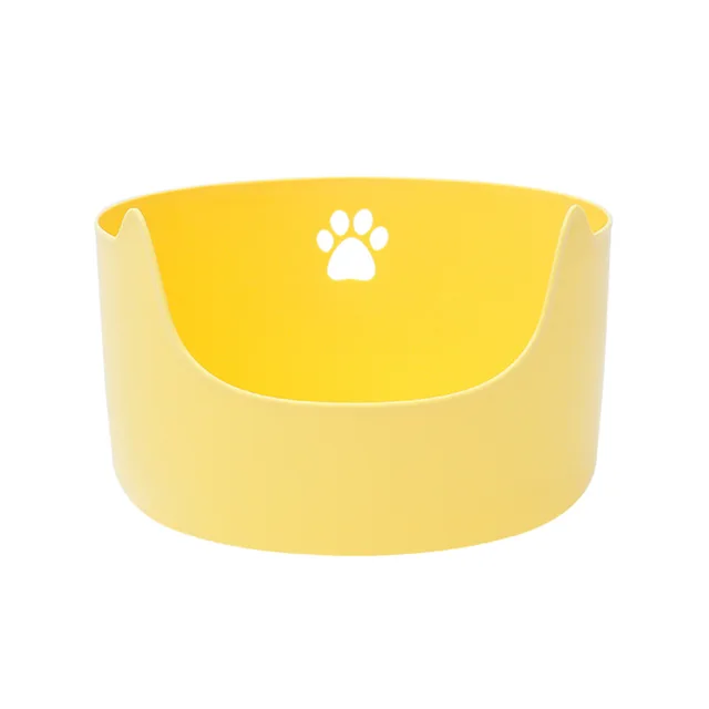 Super Large Semi-Closed Cat Litter Box Anti-Splash Open Cat Toilet Plastic for Pet Cleaning Manufactured Giant Cat Litter Box