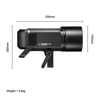 Godox AD600ProII AD600 Pro Ii 600ws Outdoor Flash TTL High-speed With 2.4G Wireless X System Ad600bm Upgraded detail image