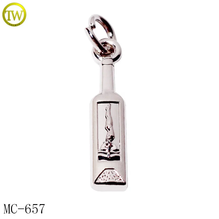 Factory made bracelet fitting custom shape embossed logo brand jewelry pendant charms accessory 222088