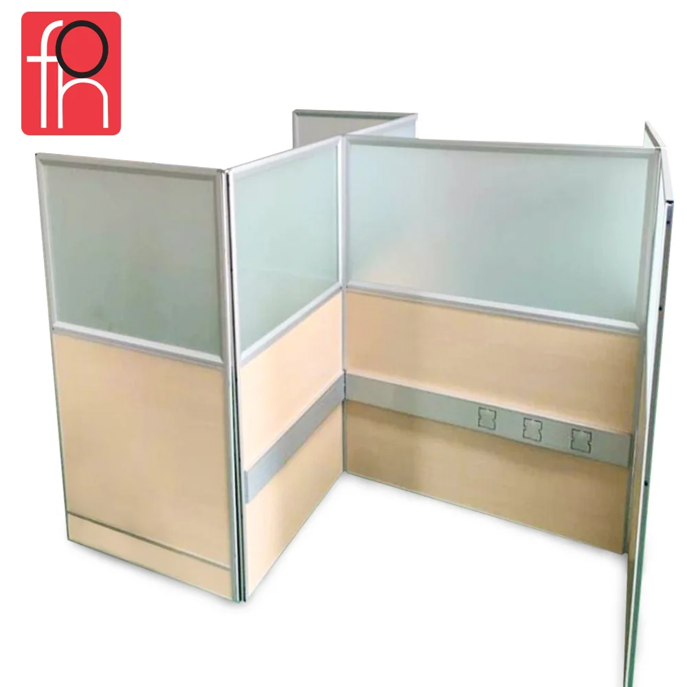 Call Center Office Workstation Cabin Table Top Partition High Frosted Glass  Design(foh-cbca2) - Buy Call Center Workstation,Office Workstation,Office  Partition Product on 