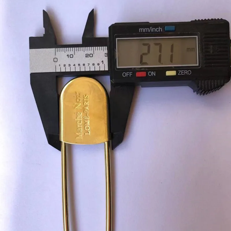 China Factory Custom 127MM Gold Color Stainless Steel Metal Laundry Large Safety Pin