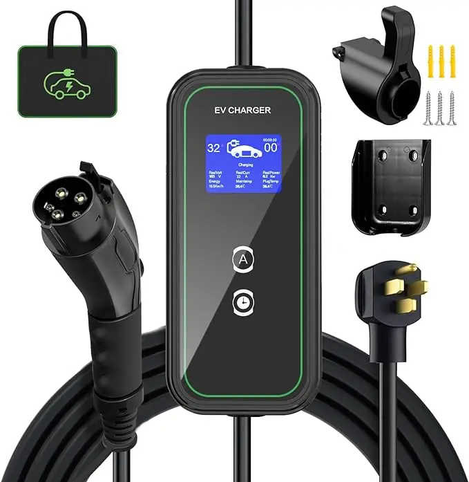 Portable Ev Charger Sae 1772 Electric Vehicle Charger Station Dc Ev ...