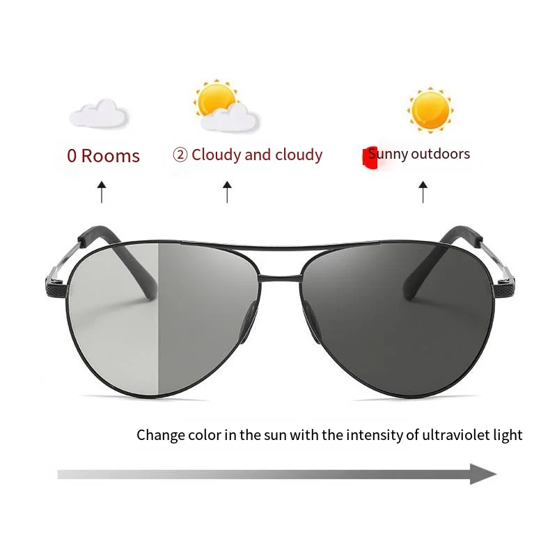 Wholesale Factory Direct Sales Photochromic Sunglasses Fishing