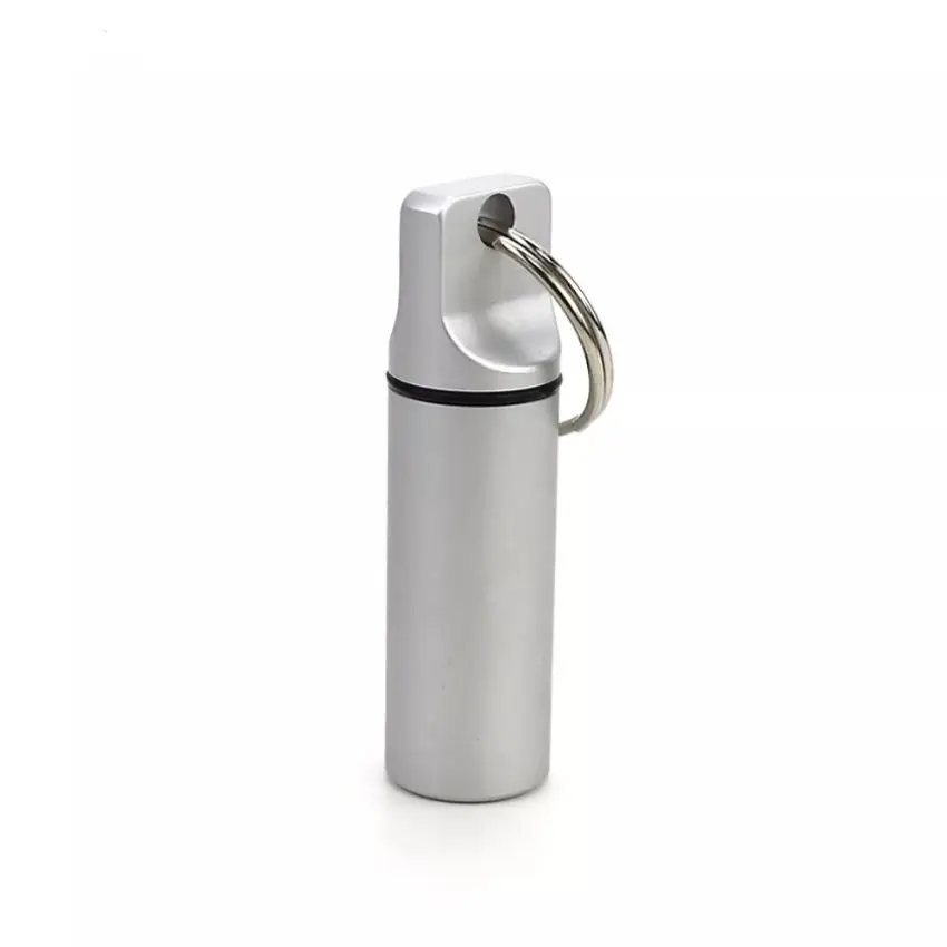 customized size Titanium Waterproof battery storage container Pill Holder