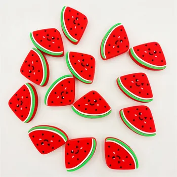 Manufacturer Supply Food Grade Silicone Beads Cartoon Watermelon Design Customizable Pacifier Chain Soothing Jewelry Making Toys