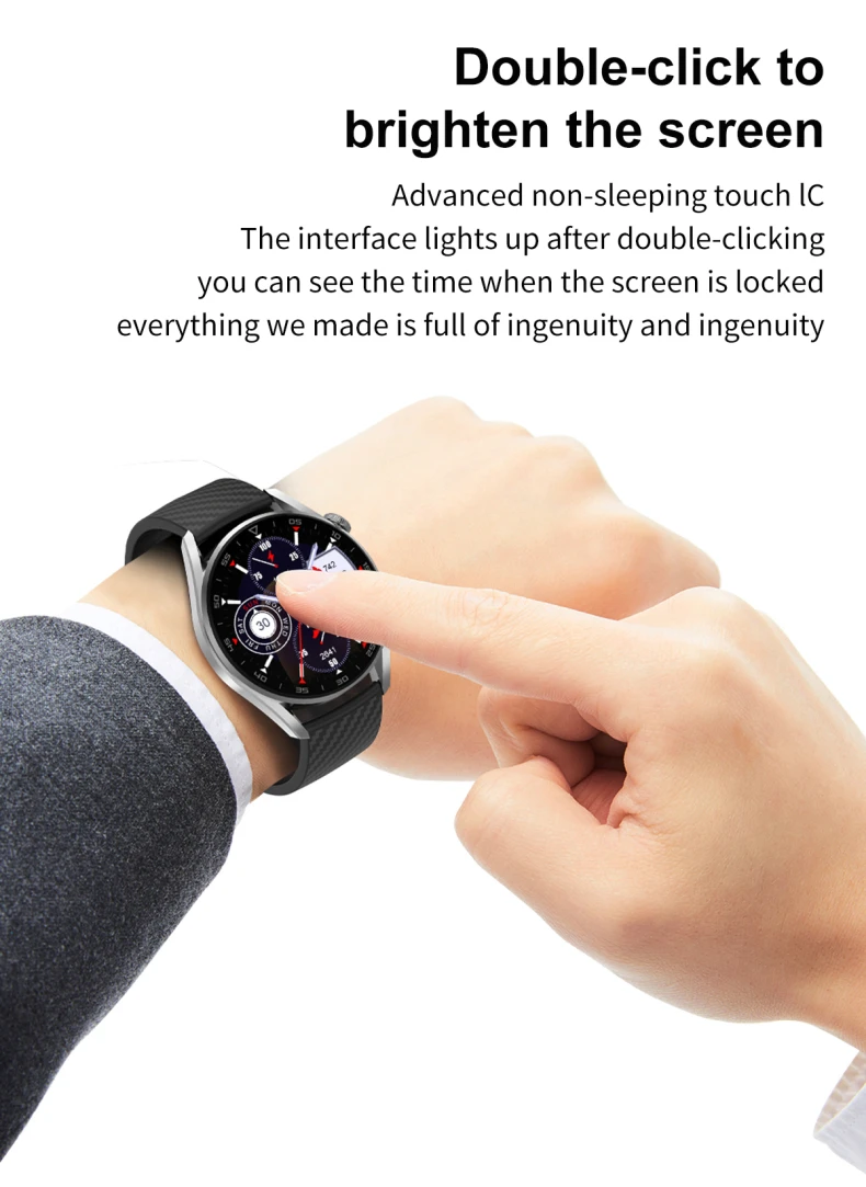 DT3 Pro Smartwatch 1.32 inch Full Round Screen Smart Watch Calling Wireless Charger Rotation Button Wearpro APP DT3 Pro Watch (8).jpg